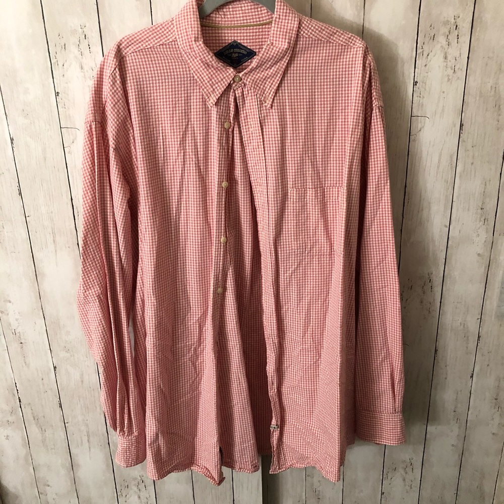 Lightweight red plaid long sleeve shirt 3XT